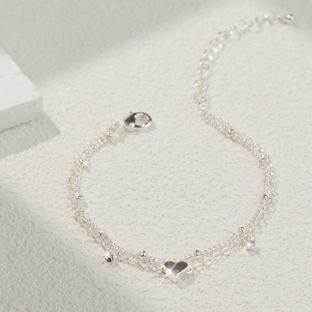 Sliver Ankle bracelet - Picture 2 of 3